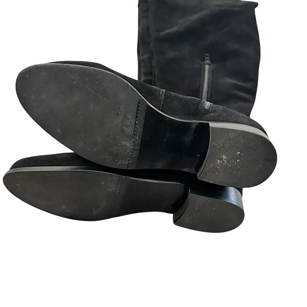 La Canadienne 6 M Women Henley Black Suede Waterproof Riding Tall Zip Boots